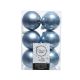 Набор пластиковых шаров голубые 6 см, 12 шт