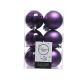 Набор пластиковых шаров фиолетовые 6 см, 12 шт