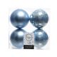 Набор пластиковых шаров голубые 10 см, 4 шт
